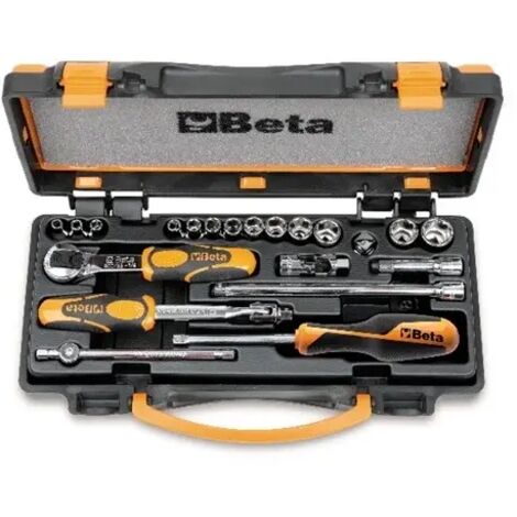 Clé à douille et jeu d'accessoires 1/4 beta 900/c13-8 - 21