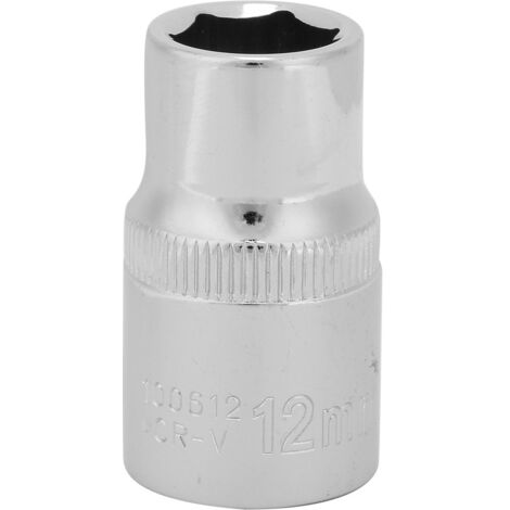 Clé à douille hexagonale 12mm en acier chrome vanadium pour boulons et écrous