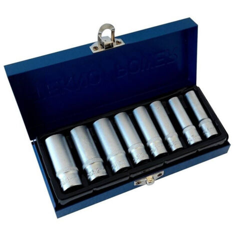 Clé à Douille Longue 1/4 Chrome Vanadium 6 - 13 Mm 8 Pièces Bougies D'allumage