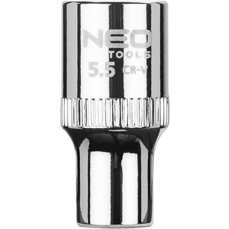 Clé à douille neo 08-223 acier chrome-vanadium 5.5 mm