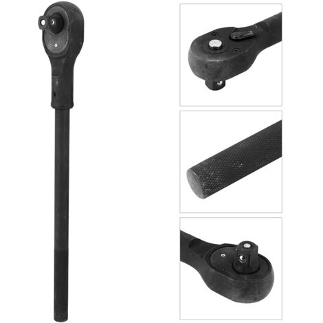 Clé à douille réversible robuste 3/4 pouce pour réparation automobile, manche allongé et tête carrée