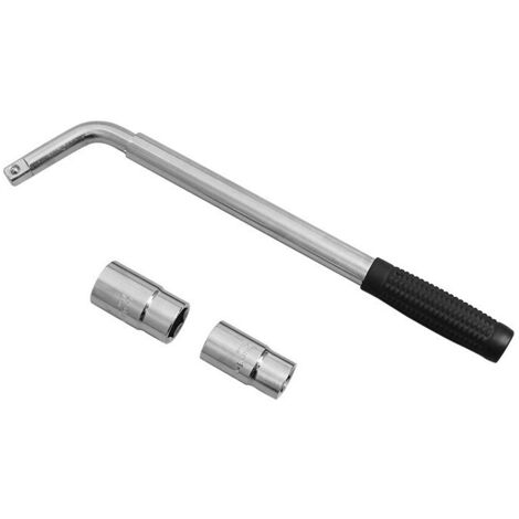 Clé à Douille SS5324 pour Roue de Voiture - Poignée Extensible - Tailles de Douilles : 17 mm, 19 mm, 21 mm, 23 mm - Compatible avec Tous Les véhicules Standard