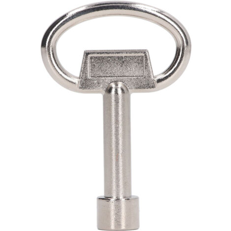 Clé à douille triangulaire chromée en alliage de zinc, clé à molette pour armoire avec option de suspension.