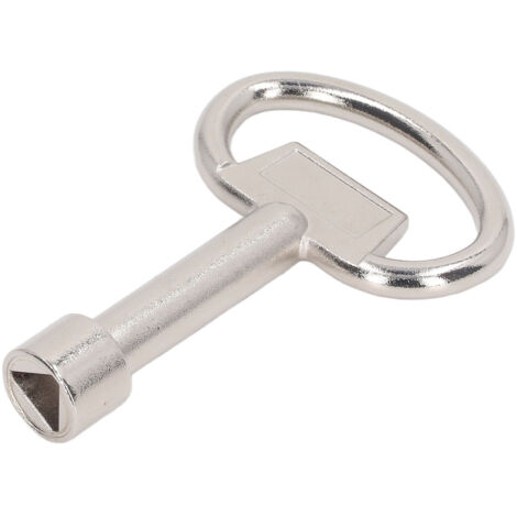 Clé à douille triangulaire en acier chromé, clé à molette pour meuble avec trou de suspension.