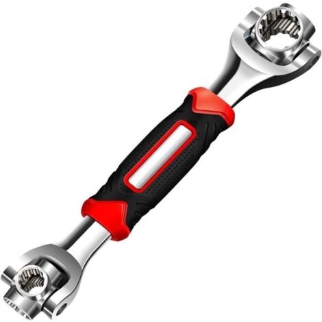 Clé à douille universelle 52 en 1, outils de réparation rotatifs en acier inoxydable, clé rotative à 360 degrés