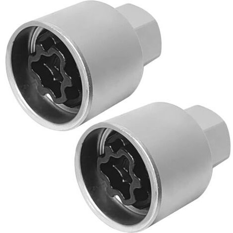 Clé À Écrou De Blocage Roue Véhicule Clé À Douille En Acier Robuste 17 Mm Paquet 2 Conception Antivol Sécurité Pour Le Remplacement Des Pneus 2x Accessoires D'entretien Voiture
