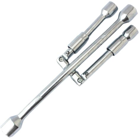 Clé à écrou de roue - œil pliable en croix portable multifonction 14 pouces pour grand-père, ami, convient camping-cars, SUV, camions, voitures
