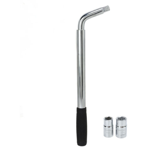 Clé à écrou télescopique avec 2 douilles 17 19 mm 21 23 mm Clé à écrou extensible universelle CR‑V