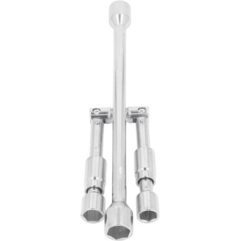 Clé à écrous pliante 4 voies, clé pliante, 14 en écrou de roue pliable croix pour voiture, camion, SUV -