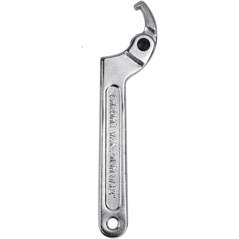 Clé à Ergot Réglable 19-51mm Clé à Ergot Articulée Clé à Ergot Amortisseur Moto Crochet Clé à Molette Réglable Clé à Ergot Velo, 16.5 x 3.5 x 0.5cm 1