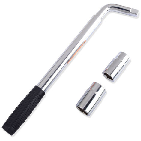 Clé à ergot télescopique universelle de 35,6 à 50,8 cm pour voiture, SUV avec douilles standard CR-V 17/19, 21/22 mm (clé à corne)