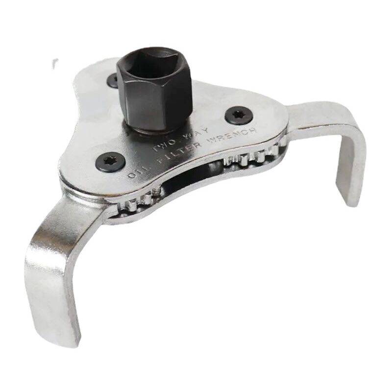 Linghhang - Clé à filtre à huile à trois mâchoires à pied plat Outil de démontage de filtre à huile Élément filtrant