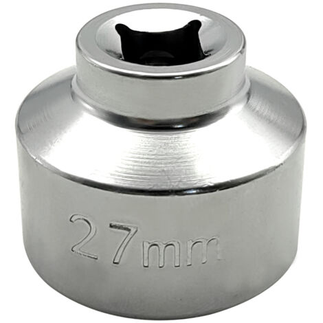 Clé à filtre à huile extra-plate de 27 mm, douille 6 pans de remplacement pour Mercedes-Benz Classe A, Mini, Kia, Nissan et autres.