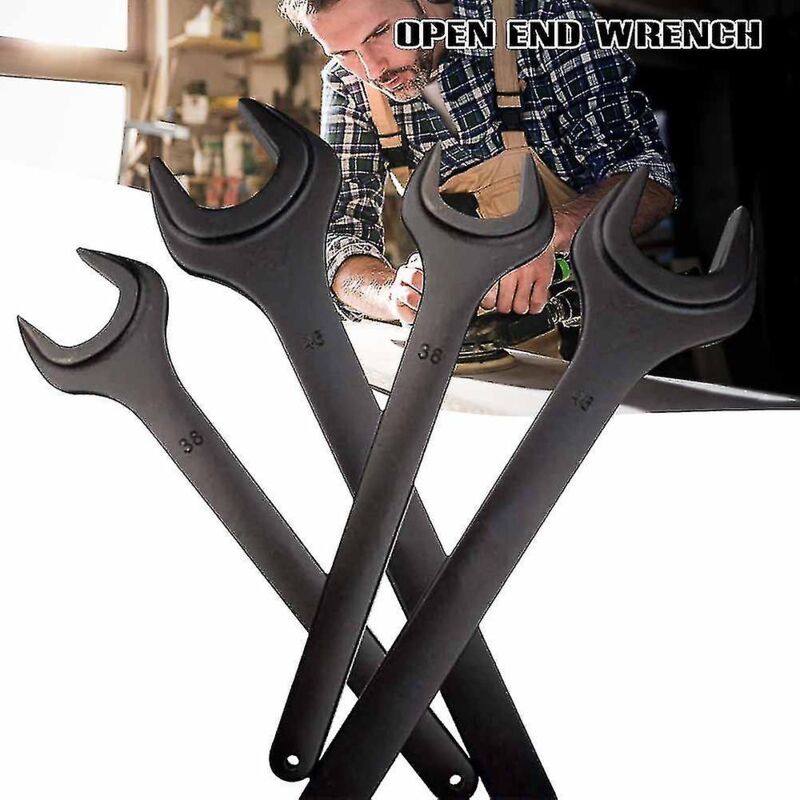 Fei Yu - Clé à fourche simple robuste de 17 mm, clé noire, outil de poignée à main Z6707