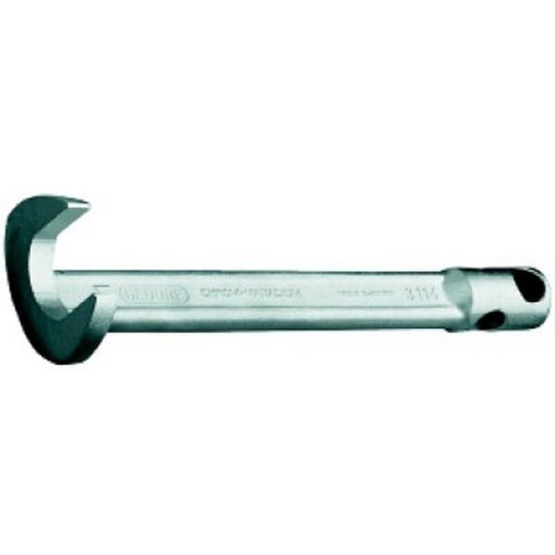 Gedore - Clé à griffe, Cote s/plats : 21 mm, Long. 200 mm, Pour broche 12 mm, Épais. : de la fourche : 8 mm