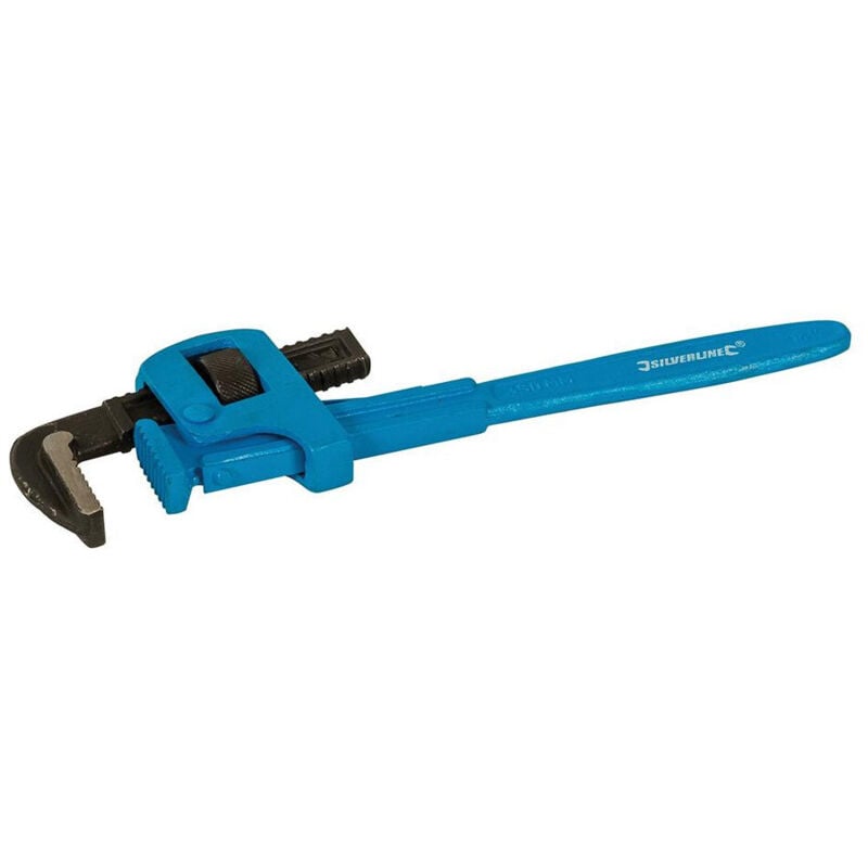 Silverline - clé à griffe stillson long. 350 mm - mâch. 70 mm WR90