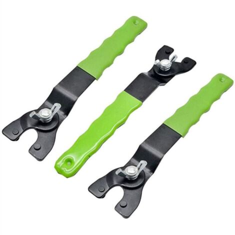 Clé à meuleuse d'angle Clé pour les meuleuses Remplacer les disques, clé à goupille réglable pour meuleuses d'angle, molette pour meuleuse d'angle  3 pièces