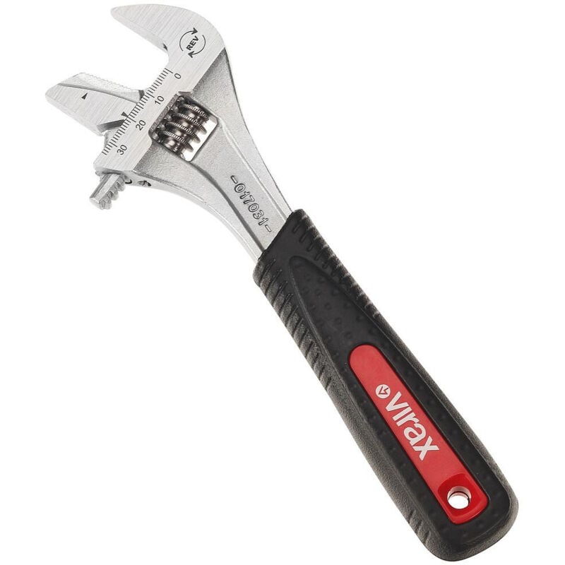 Clé à molette 6' à mors réversible - 017030 Virax