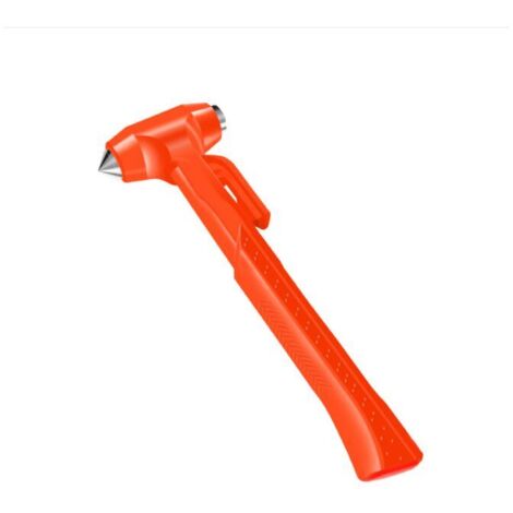 Clé à molette antidérapante, marteau de secours et coupe-ceinture de sécurité 2 en 1, outil de secours avec brise-vitre, indispensable pour voiture-AquaForge