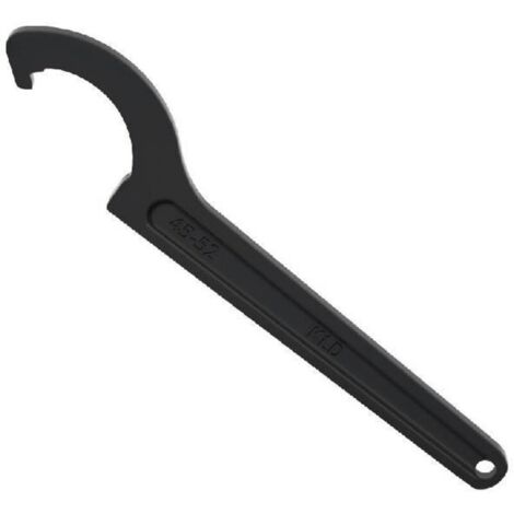 Clé à molette, clé à ergots crantée, pour écrous crantés, tailles 45 à 52 mm, Épaisseur de la tête 7.8 mm, clé plate