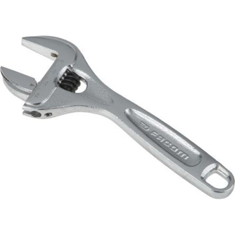 Clé à molette courte 6'' chromée ouverture 33mm longueur 160mm FACOM 113AS.6CPB