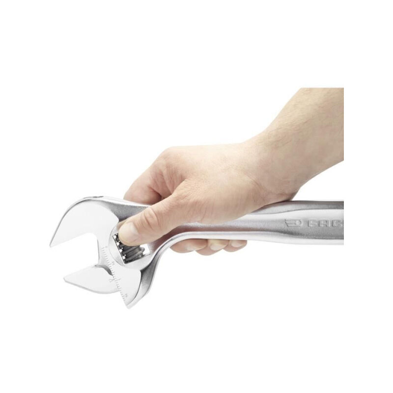 Clé a Molette Facom 101.12PB - Tete inclinée a 22° - Ouverture extra large - Mors a profil fin