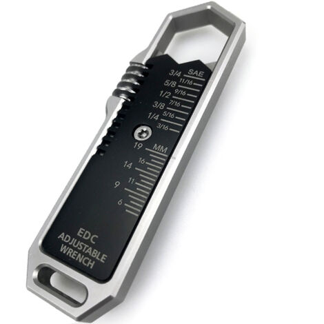 Clé à Molette Rapide Réglable en Aluminium – Multifonction et Adaptateur pour Douilles