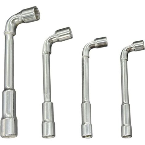 Clé à molette réglable 4 pièces (15 cm) – 7 mm, 8 mm, 10 mm, 13 mm – en acier chrome-vanadium – pour serrage précis et robuste