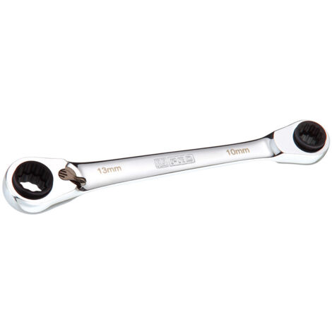 Clé à œillet à cliquet RS PRO 8  13mm en Acier chrome vanadium ( Prix pour 1 )