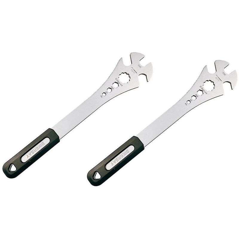 Fei Yu - Clé à pédale de vélo 2 pièces, clé de retrait de pédale de vélo avec manche extra long, 15 mm, retrait de pédale 9/16