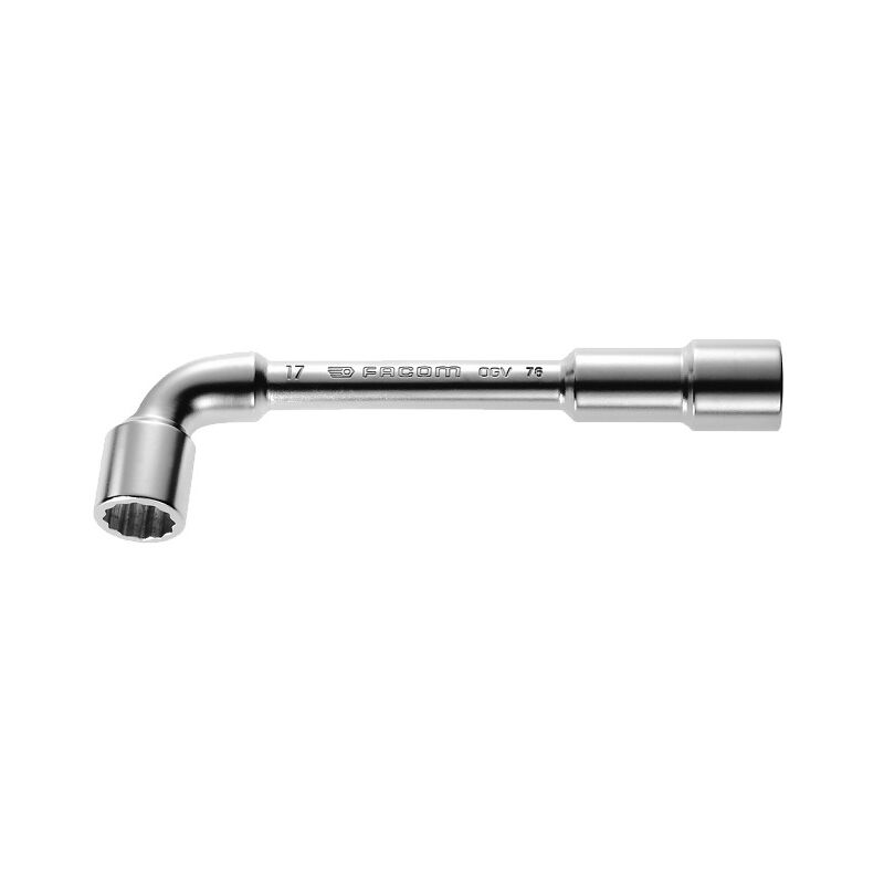 Clé à pipe débouchée forgée 6x12 pans métriques D 25mm 260mm FACOM