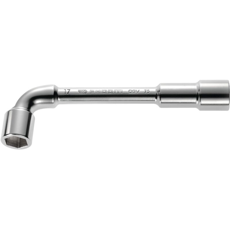 Clé à pipe débouchée 6x6 pans métrique diamètre 38mm longueur 390mm FACOM