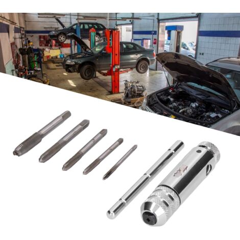 Clé à Pipe Régulable T-Shape M3-M8 avec Vis Tap et Foret pour Percer et Faire des Filetages - KZQ