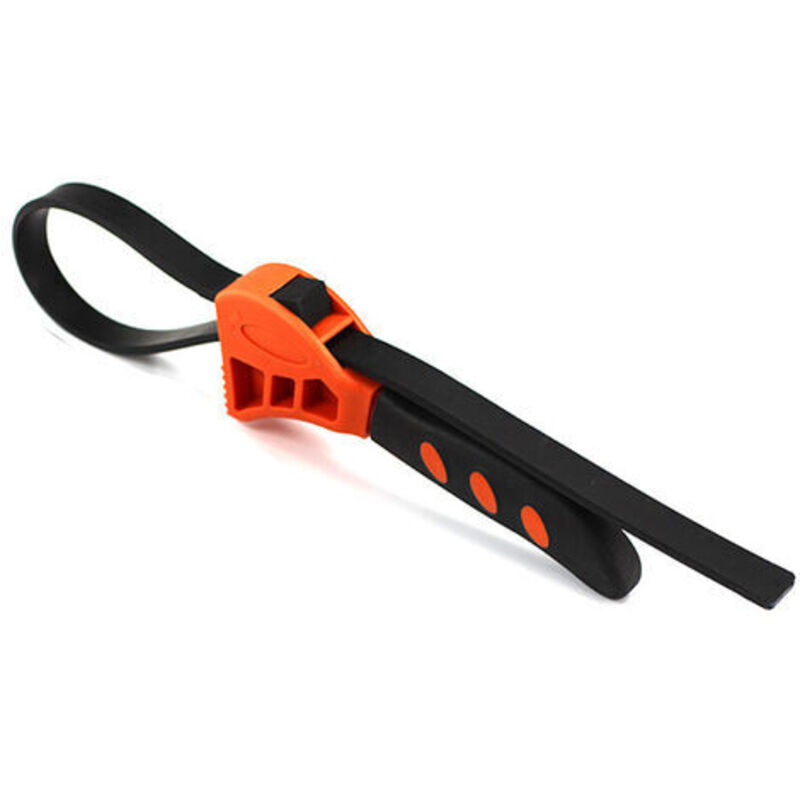 Cle a sangle en caoutchouc multifonctionnelle Decapsuleur reglable Filtre a huile de voiture,6in