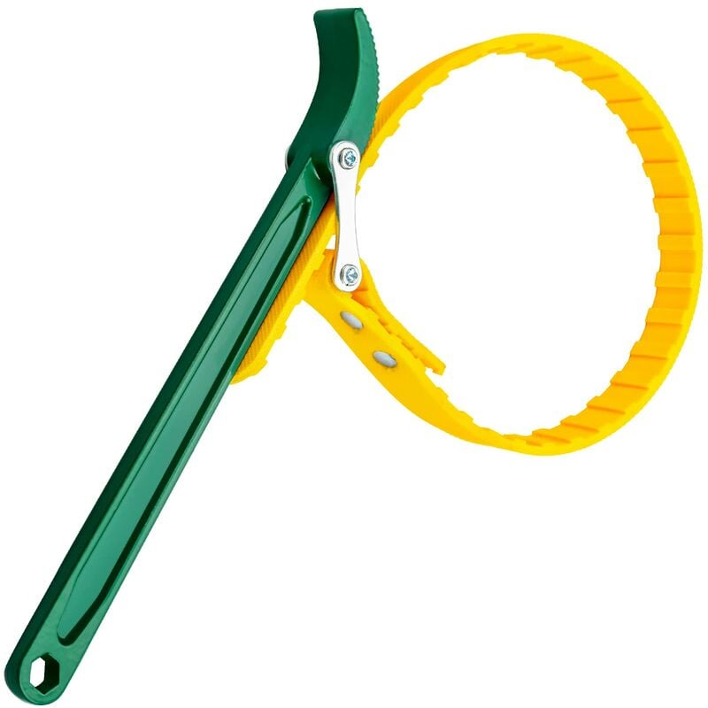 Jusch - Clé à sangle réglable, clé pour filtre à huile, clé à sangle pour filtre multifonction, outil de retrait de poignée de 30 cm pour mécaniciens