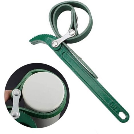 Clé à Sangles en Caoutchouc, Clé de Sangle de Filtre à Huile, Réparation de Filtre à Huile, pour Couvercles de Bocaux, Réparation Automatique, Ouvre-Bocaux, Tuyaux et Boîtes de Conserve