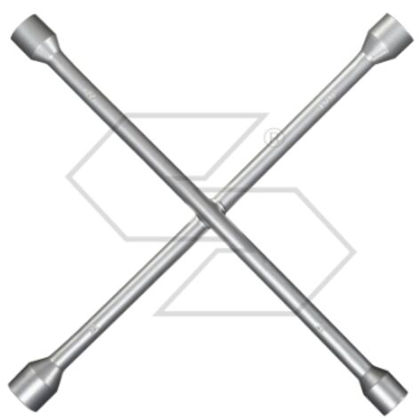 Clé à tête cruciforme pour boulons de roue Ø 17 / 19 / 21 / 22 mm serrage facile