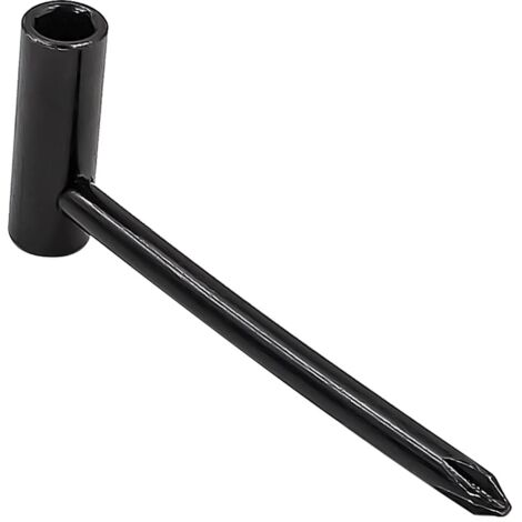 Clé à Tige en Treillis pour Guitare Noire 7 mm avec Tournevis cruciforme pour Guitare Taylor
