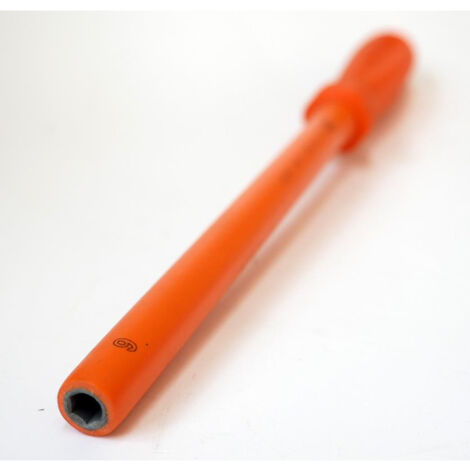Clé à tube 6 Pans 6x180mm femelle isolée 1000V emmanché orange acier traité DERANCOURT