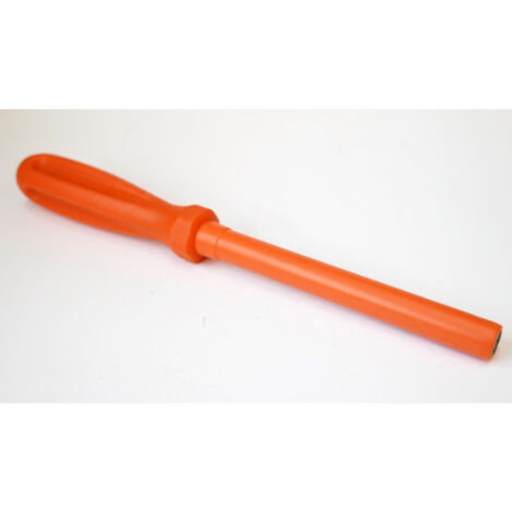 Clé à tube 6 Pans 7x130mm femelle isolée 1000V emmanché orange acier traité DERANCOURT