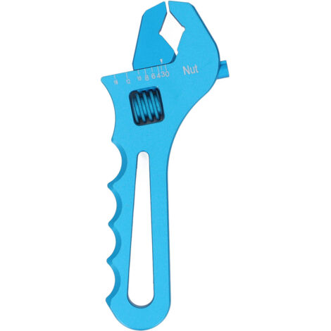 Clé à tuyau ajustable aluminium léger AN3-AN16 pour raccords de tuyauterie bleue