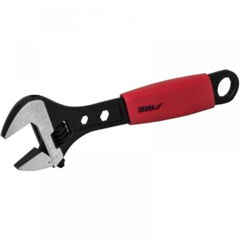 Clé ajustable dedra 12b215 acier carbone 15 cm
