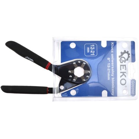 Clé ajustable geko bionic 8 pouces 12-21 mm acier