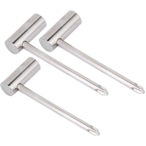 Clé Allen pour guitare 7MM/8MM/6.35MM en métal argenté - Outil de réglage d'instruments de musique