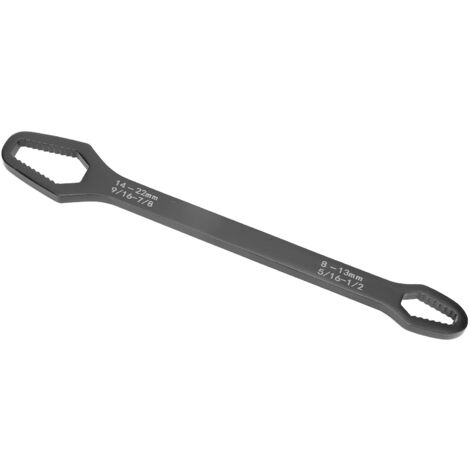 Clé auto-serrante 8-22mm en acier haute teneur en carbone, double extrémité universelle pour vélo, menuiserie et maison.