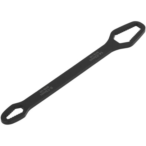 Clé auto‑serrante double extrémité réglable 8‑22mm, outil multifonction pour réparation automobile noir