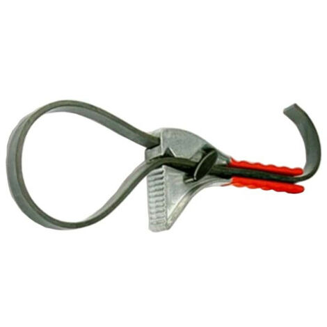 Clé à lanière industrielle - Pour diamètre 10 à 305mm - Rouge