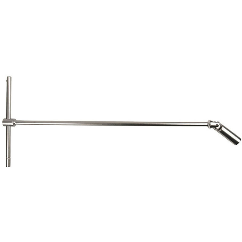 Clé bougie en T 21 mm chrome vanadium satinée, longueur 52 cm - AUTOBEST