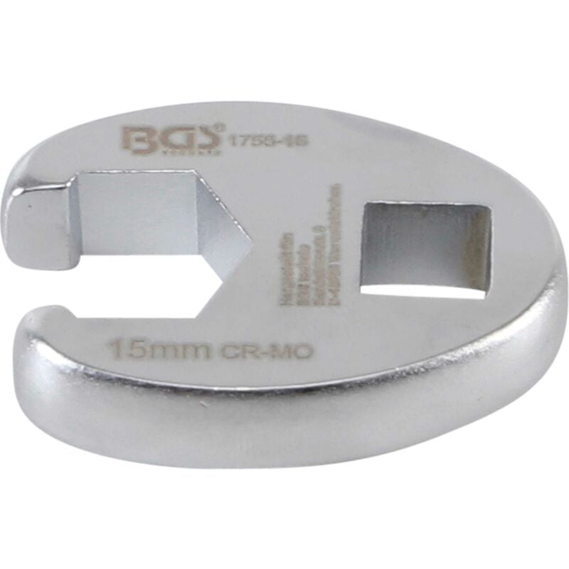 Clé col de cygne 10 mm (3/8) 15 mm bgs 1756-15
