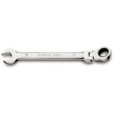 Clé combinée Beta à fourche avec cliquet articulé 001420210